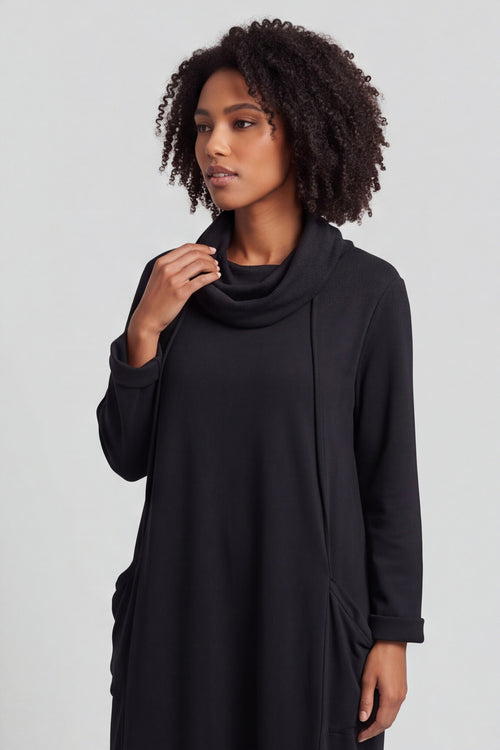 Maris Snood Cotton Dress Black – image 5 of 5