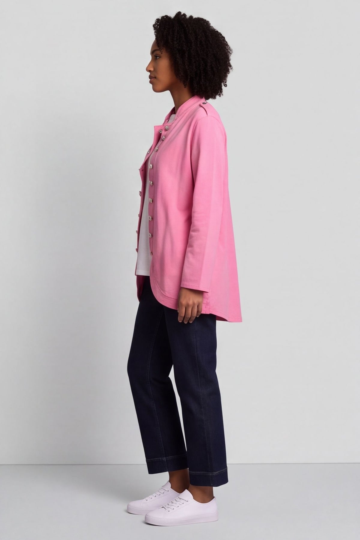 Gatwick Jersey Jacket Fuchsia – image 4 of 4