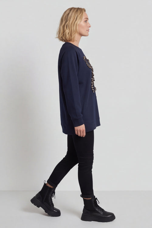 Alice Bow Sweatshirt Navy – image 5 of 5