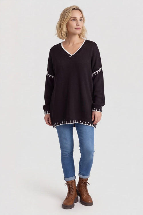 Emma Knitted Jumper Black – image 6 of 6