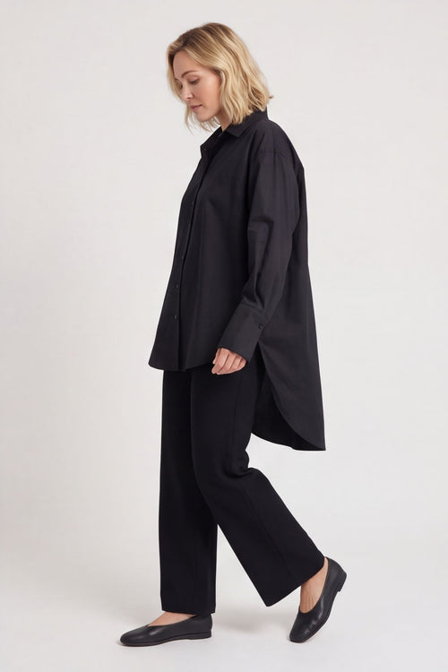 Natalie Cotton Shirt Black – image 6 of 6