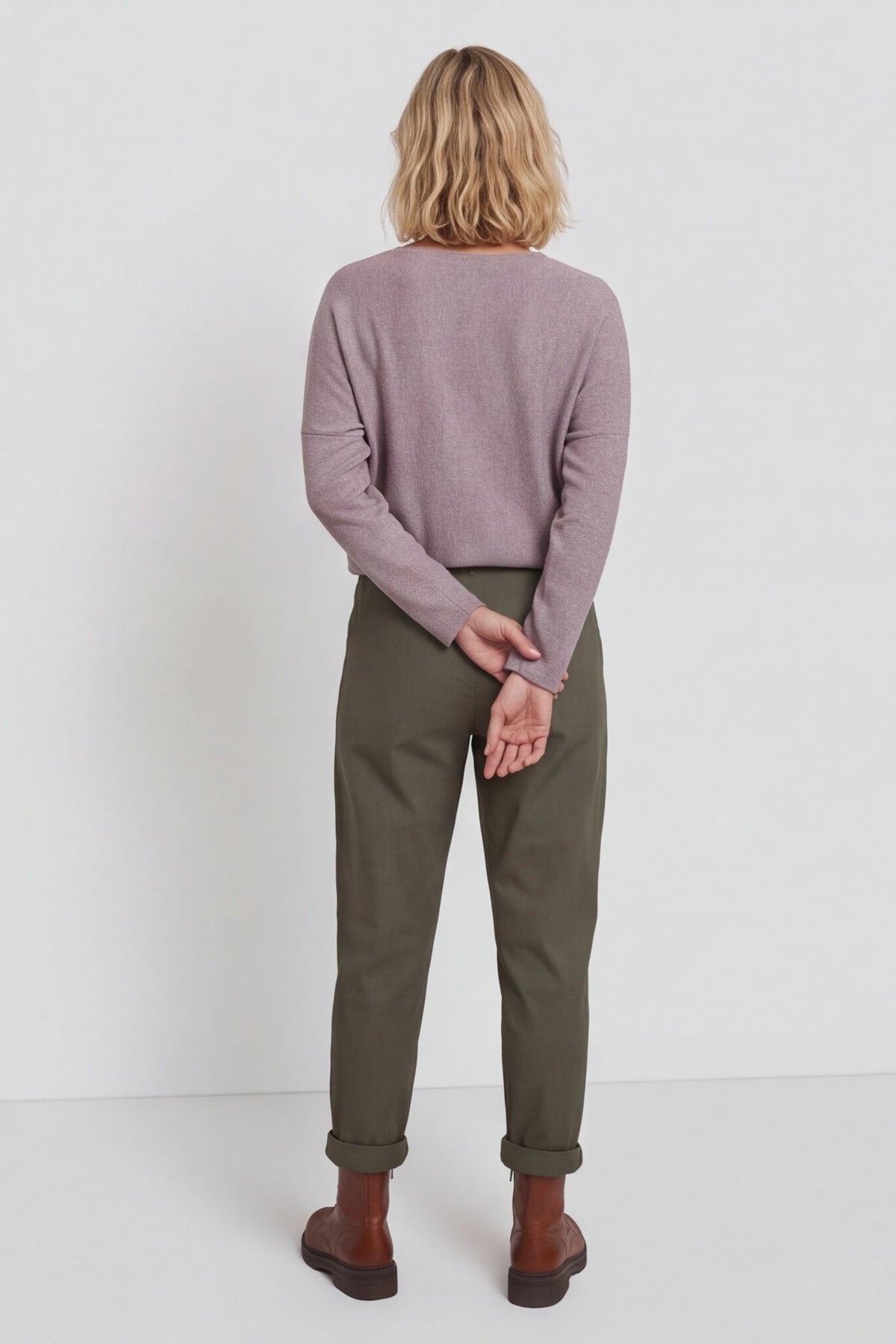 Philippa Belted Trousers Khaki – image 4 of 4