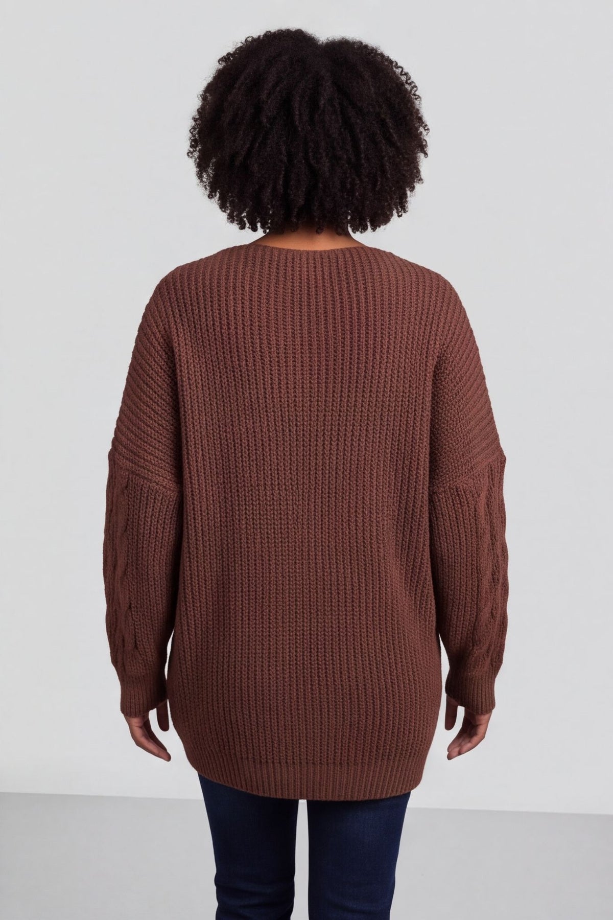 Tamsin Knitted Jumper Cocoa – image 5 of 5