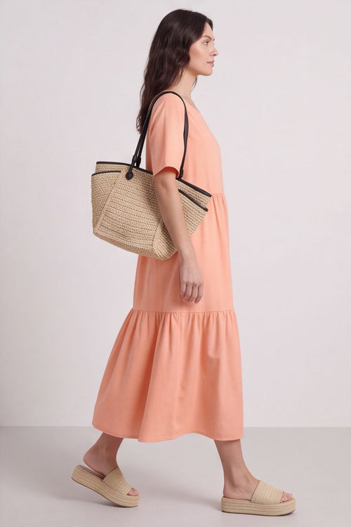Nova Linen Dress Orange – image 6 of 6