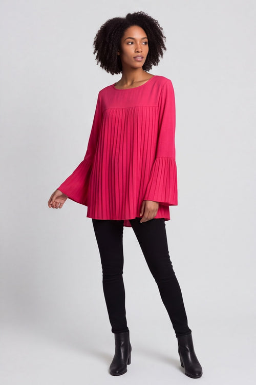 Wynne Pleated Top Fuchsia – image 5 of 5