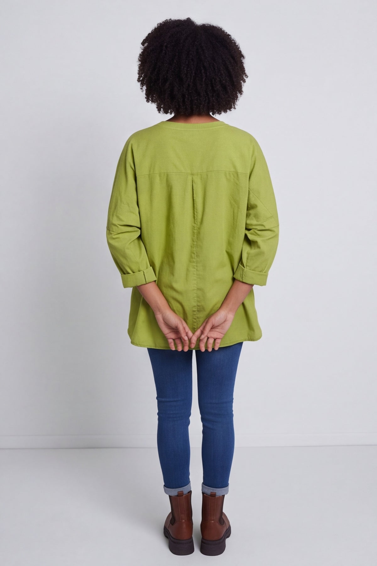 Dianne Cotton Top Green – image 6 of 6