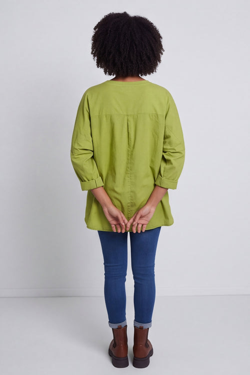 Dianne Cotton Top Green – image 6 of 6