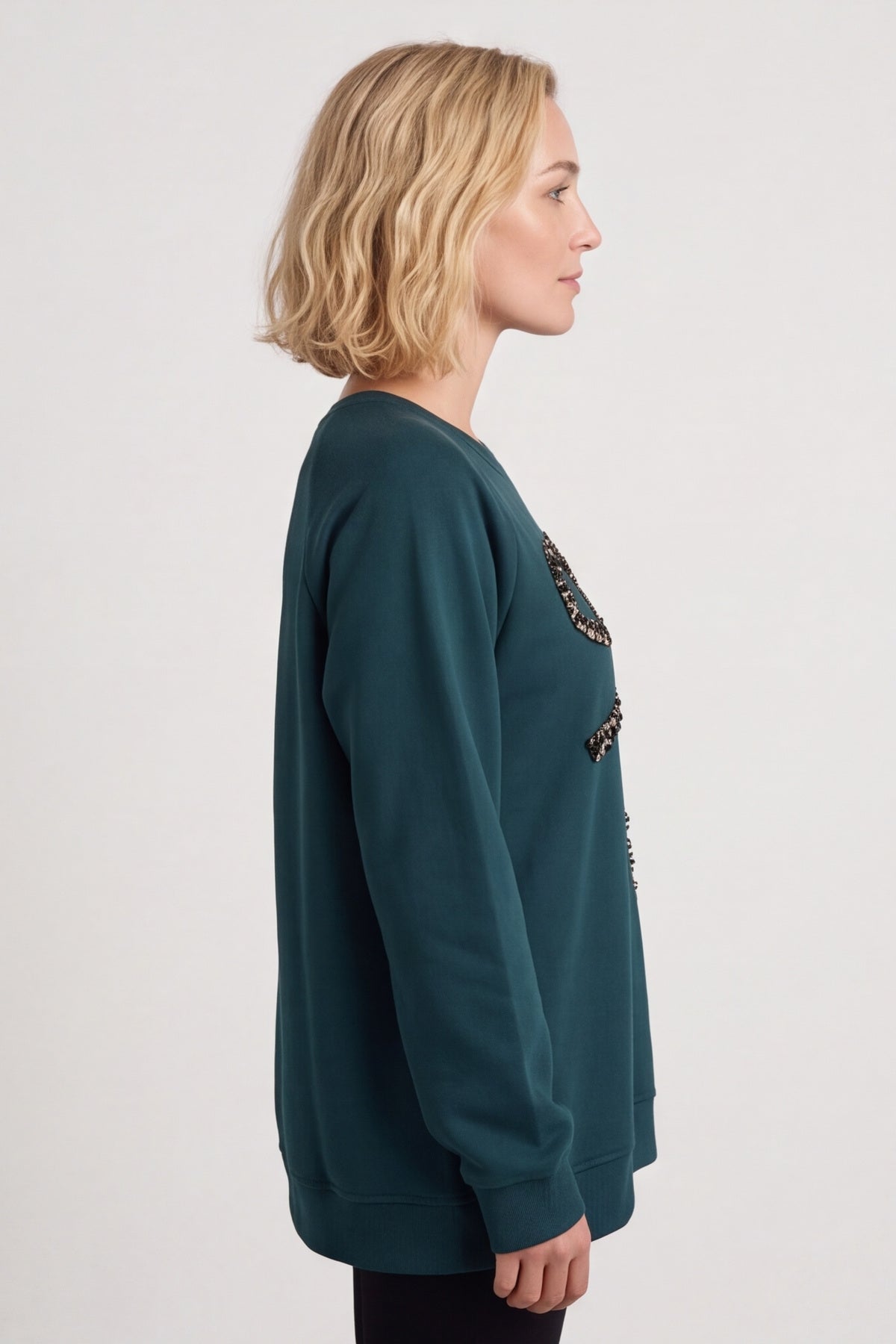 Alice Bow Sweatshirt Bottle Green – image 5 of 5