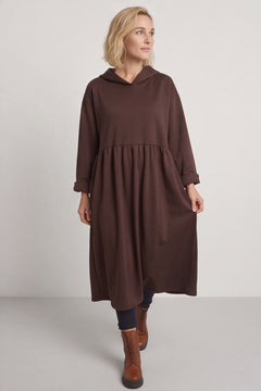 Saskia Hooded Dress Cocoa – image 4 of 4
