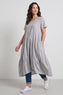 Rosalind Ditsy Cotton Dress Stone