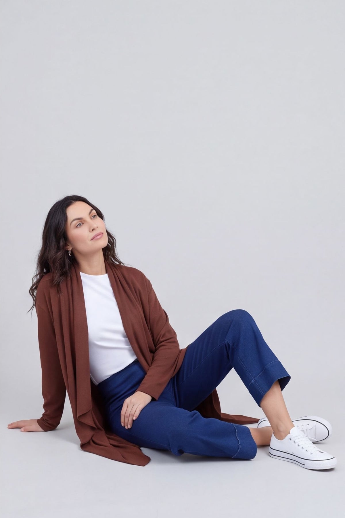 Regan Waterfall Cardigan Nutmeg – image 6 of 6