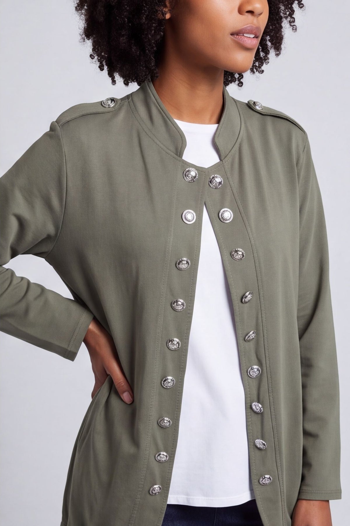 Gatwick Jersey Jacket Khaki – image 5 of 5