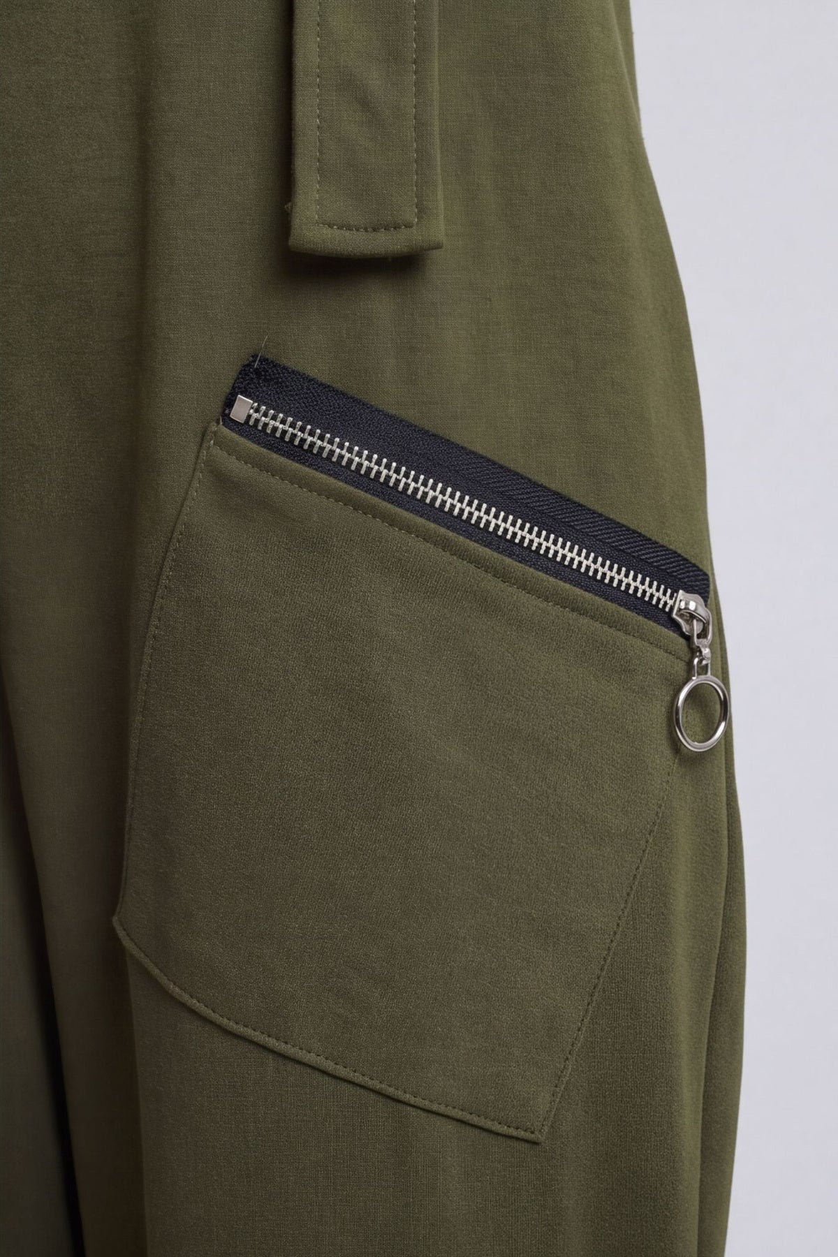 Kinley Pocket Cotton Jumpsuit Khaki – image 6 of 6