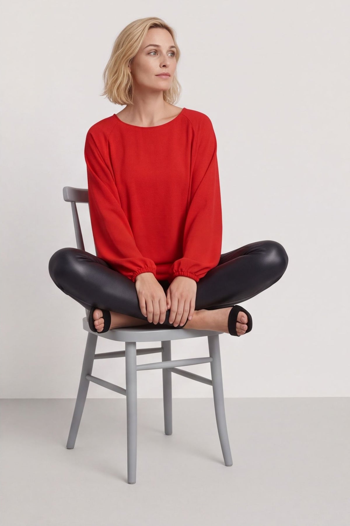Salina Long Sleeve Top Red – image 5 of 5