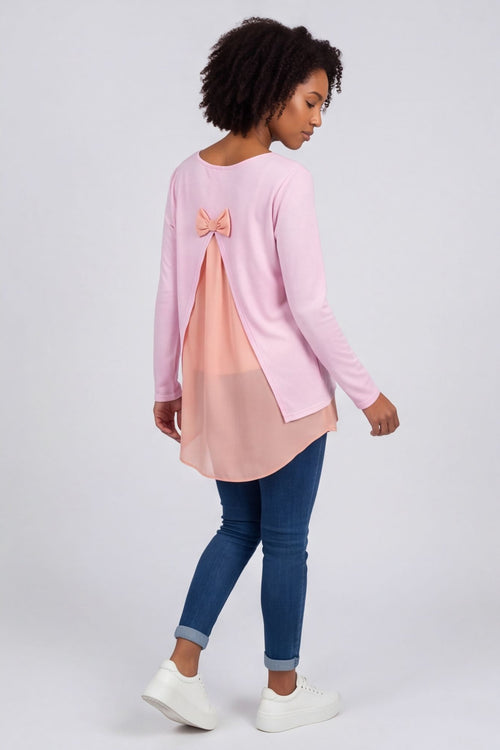 Bow Back Top Pink – image 6 of 6