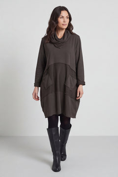 Rizo Snood Cotton Dress Cocoa – image 6 of 6