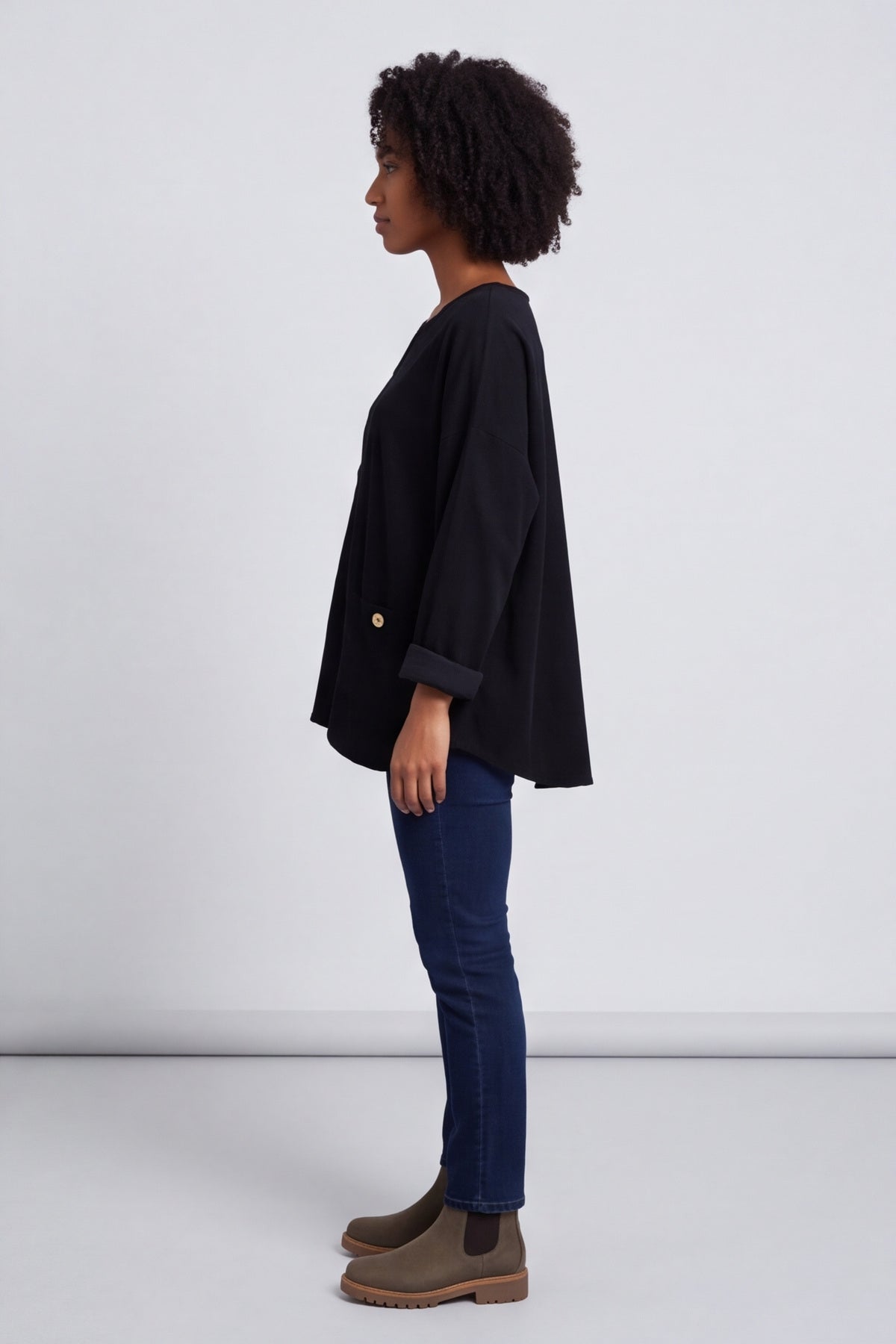 Jessa Needlecord Top Black – image 6 of 6
