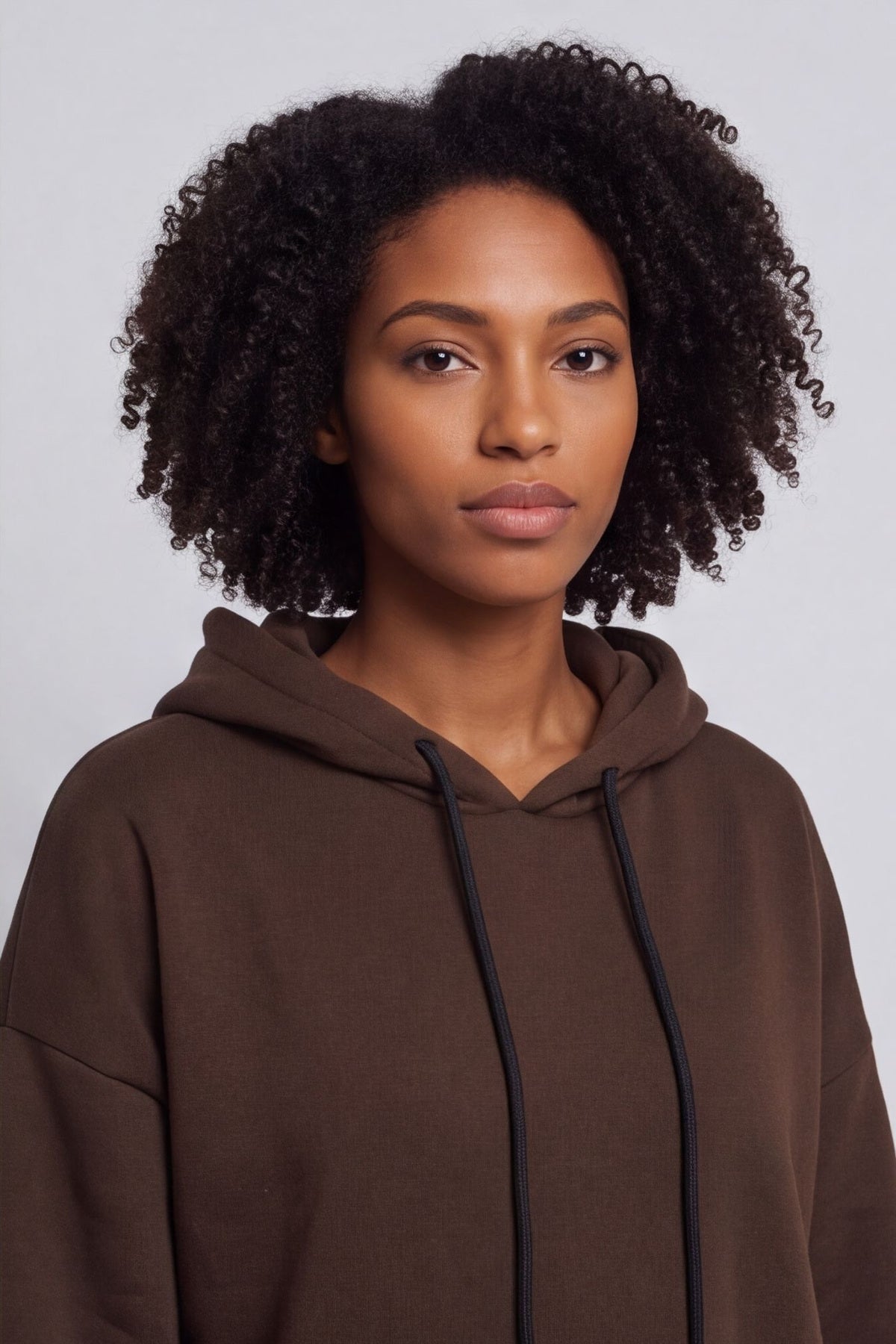 Jaylen Hooded Cotton Top Cocoa