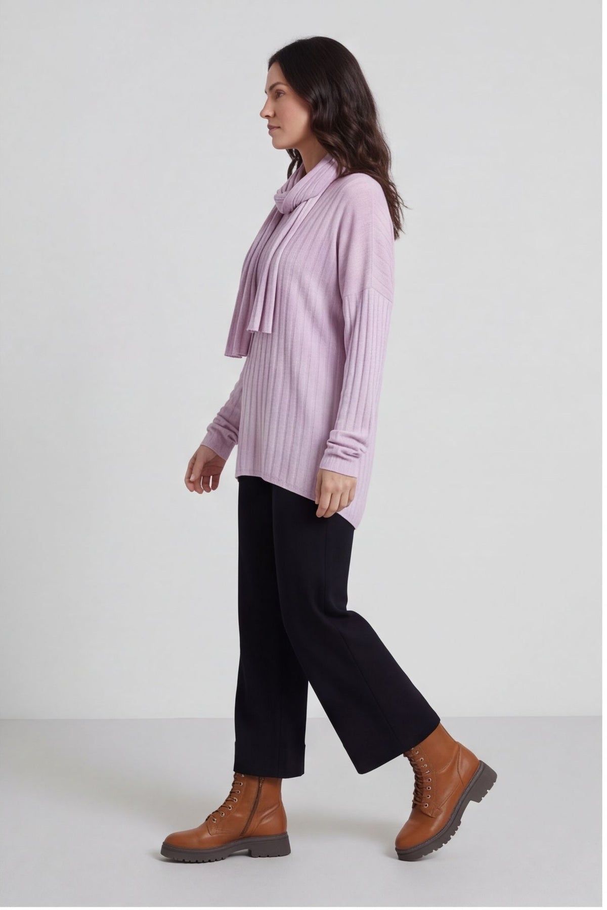 Santana Knitted Scarf Top Pink – image 4 of 4