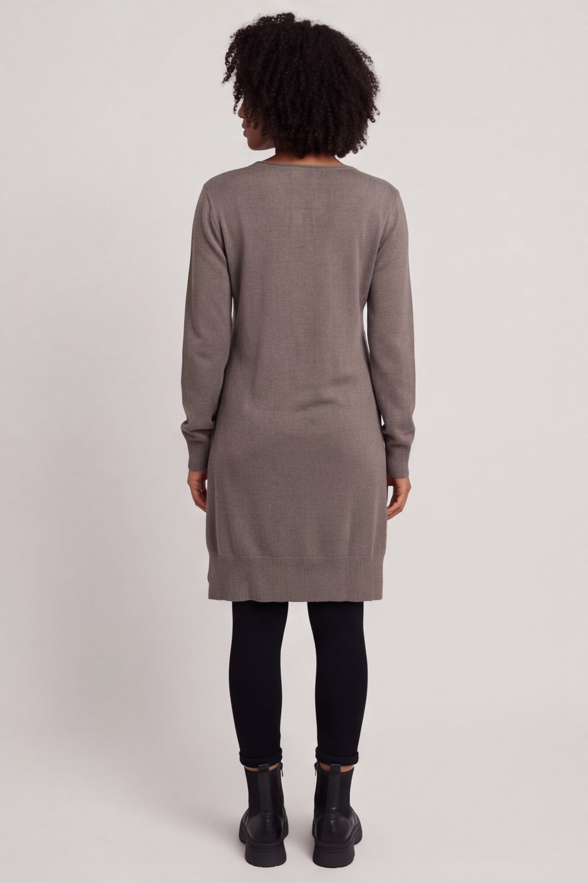 Elisa Pocket Knitted Tunic Mocha – image 6 of 6