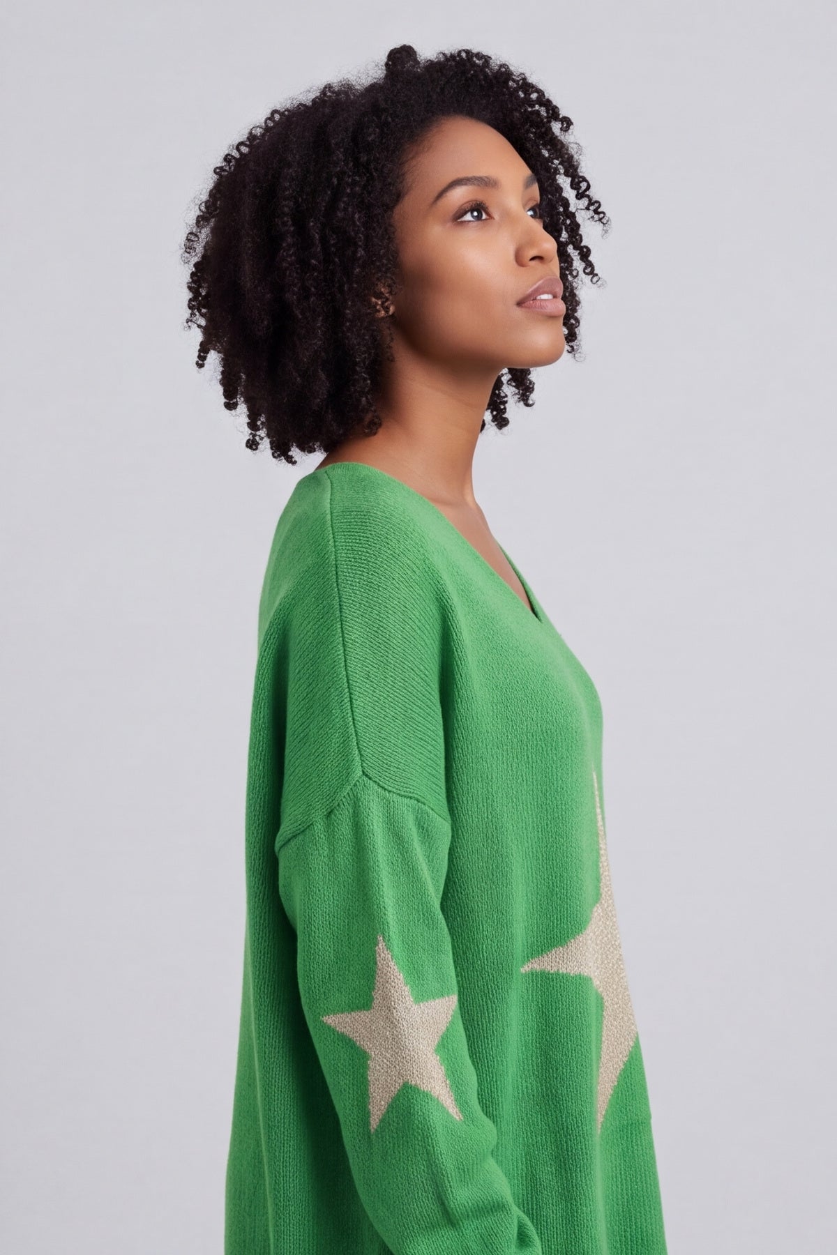 Paige Star Knitted Jumper Green – image 6 of 6