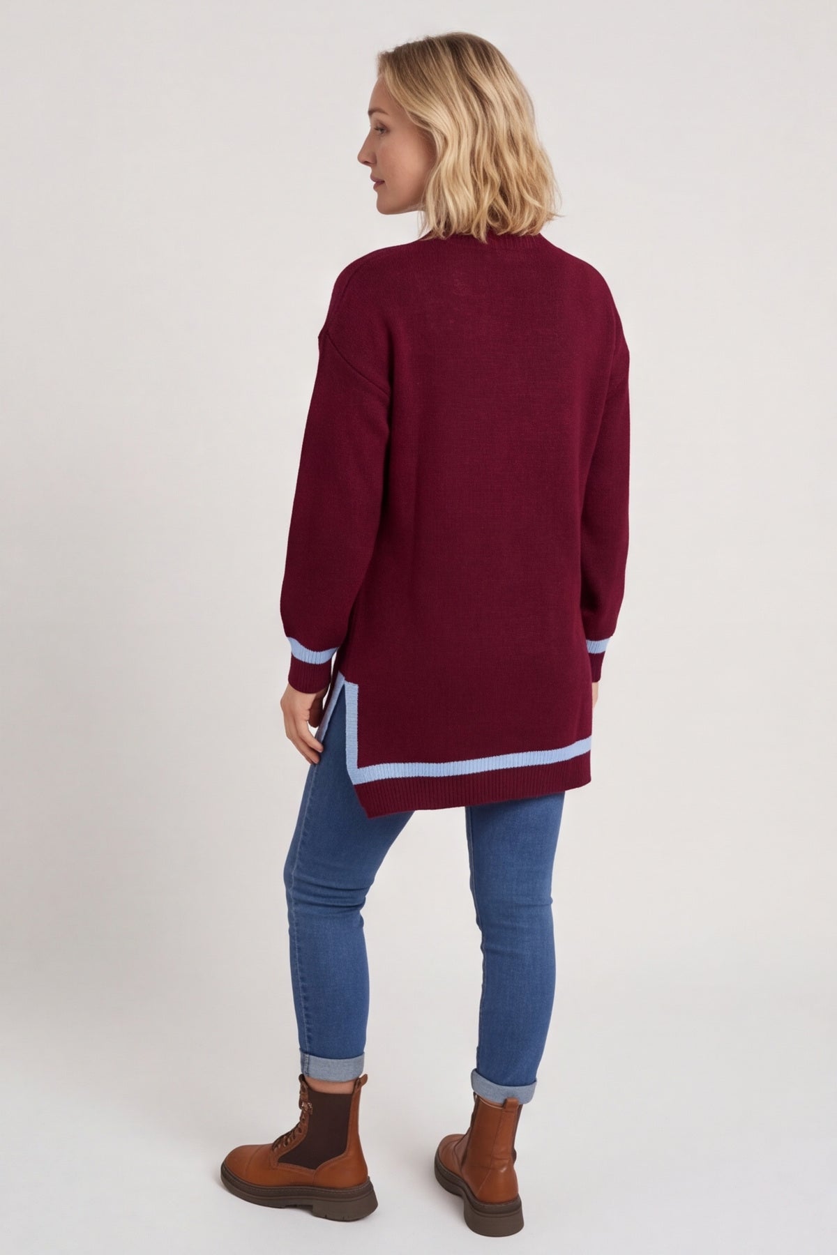 Suzette Knitted Jumper Wine – image 6 of 6