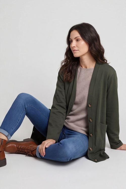 Ernestina Button Jacket Khaki – image 6 of 6