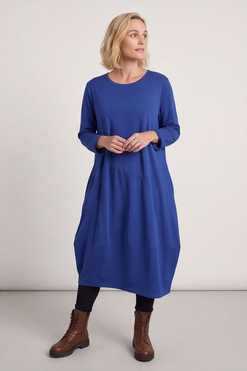 Edie Cotton Dress Cobalt – image 5 of 5