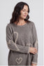 Milena Heart Knitted Jumper Mocha – image 4 of 4