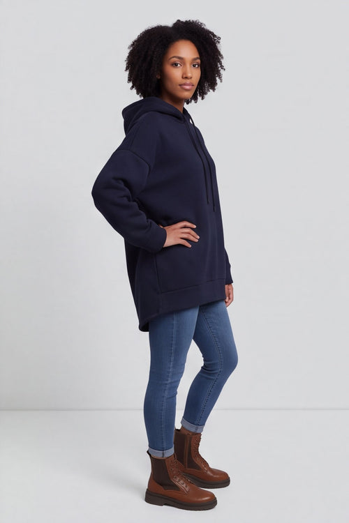 Jaylen Hooded Cotton Top Navy – image 6 of 6