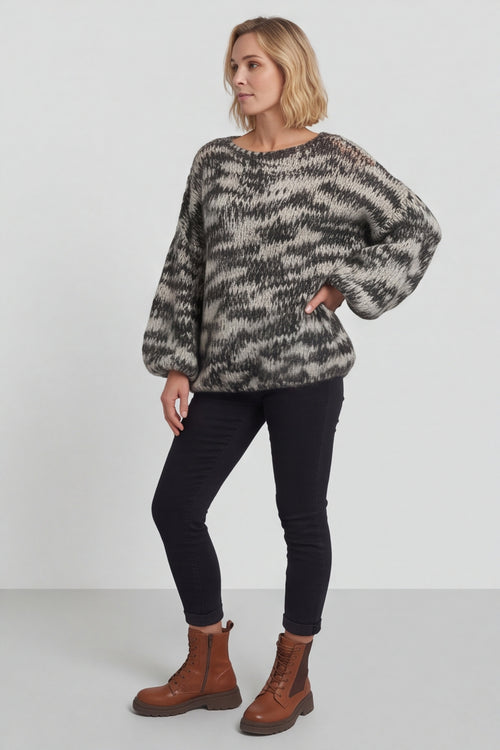 Leatrice Knitted Jumper Stone – image 6 of 6