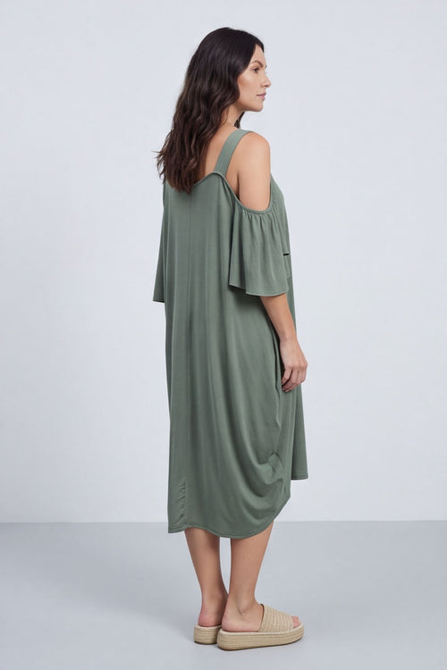 Dionne Dress Khaki – image 6 of 6