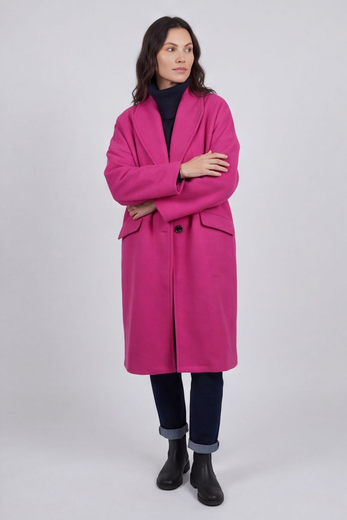 Helen Coat Fuchsia – image 5 of 5