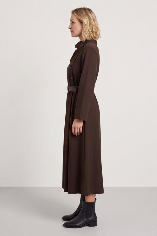 Eudora Belted Dress Cocoa – image 6 of 6