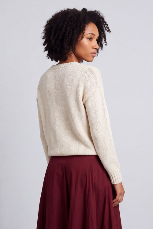 Wilfreda Puffball Cotton Skirt Wine – image 5 of 5