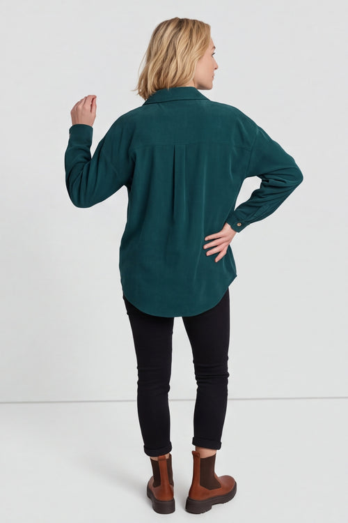 Tonya Needlecord Jacket Bottle Green – image 6 of 6