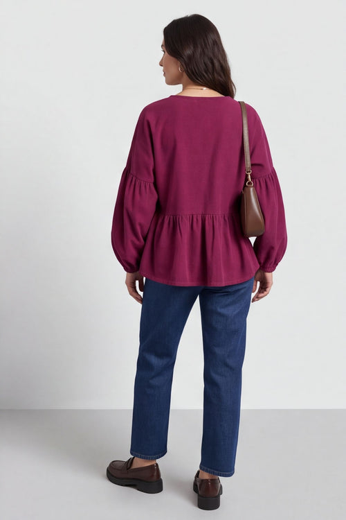 Bella Needlecord Tiered Top – image 6 of 6
