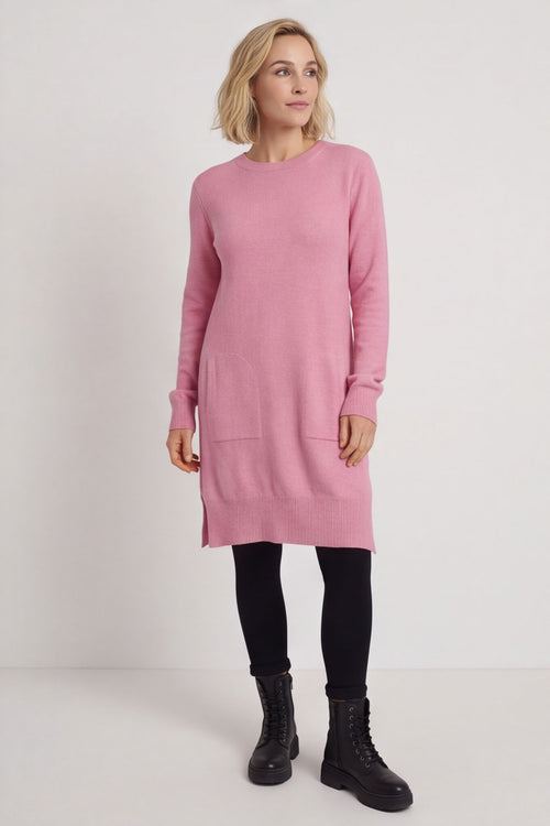 Elisa Pocket Knitted Tunic Pink – image 5 of 5