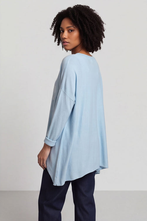Nice Knit Top Light Blue – image 6 of 6