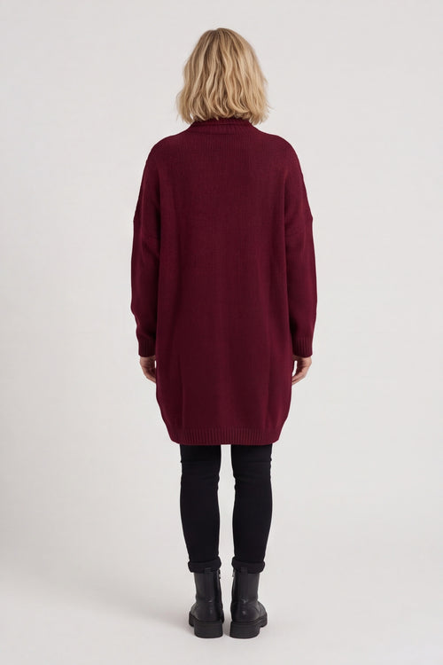 Moira Polo Knitted Jumper Wine – image 6 of 6