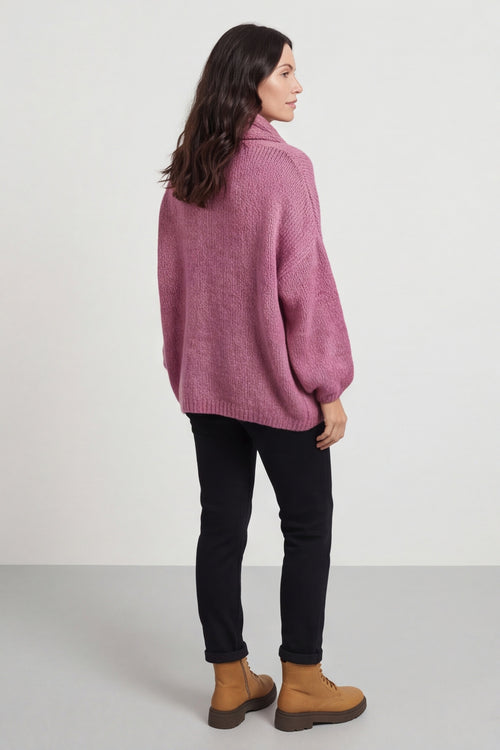 Baylin Scarf Knitted Jumper Pink – image 6 of 6
