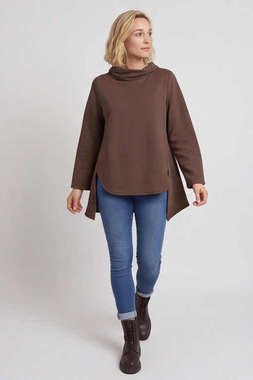 Courtney Cotton Top Cocoa – image 6 of 6