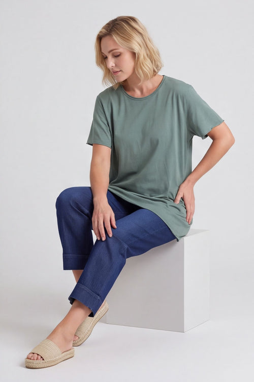Steffani Cotton Top Khaki – image 5 of 5