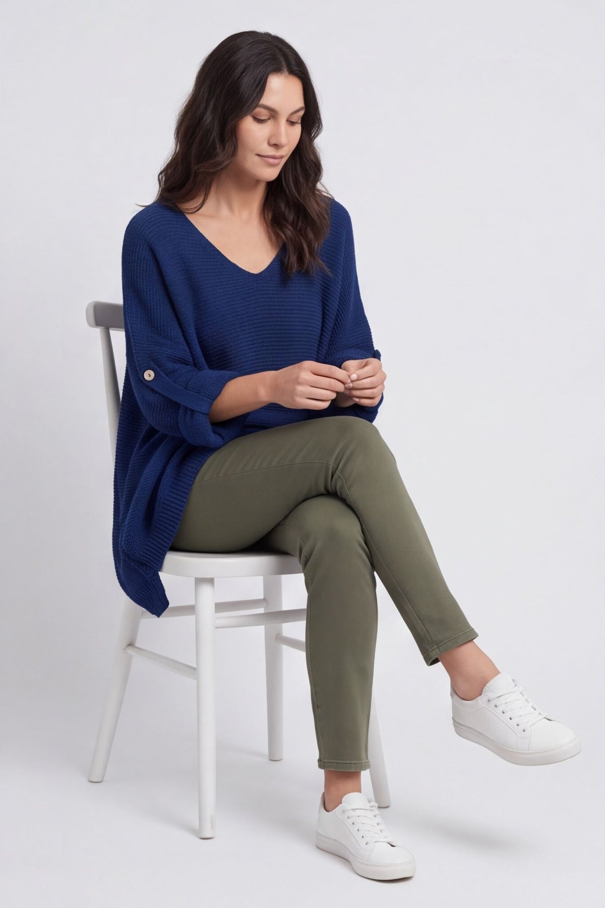 Katya Knitted Jumper Navy – image 5 of 5