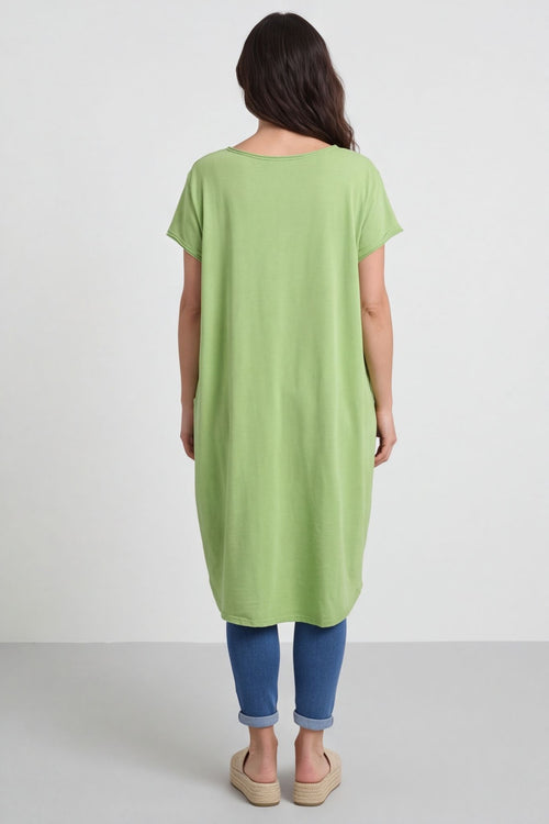 Clara Cotton Dress Green – image 6 of 6