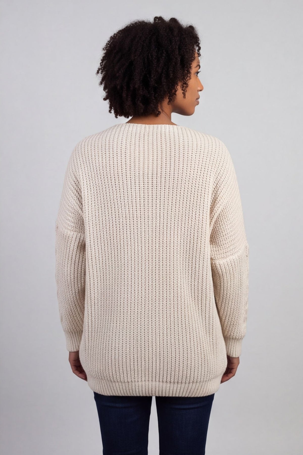 Tamsin Knitted Jumper Stone – image 6 of 6