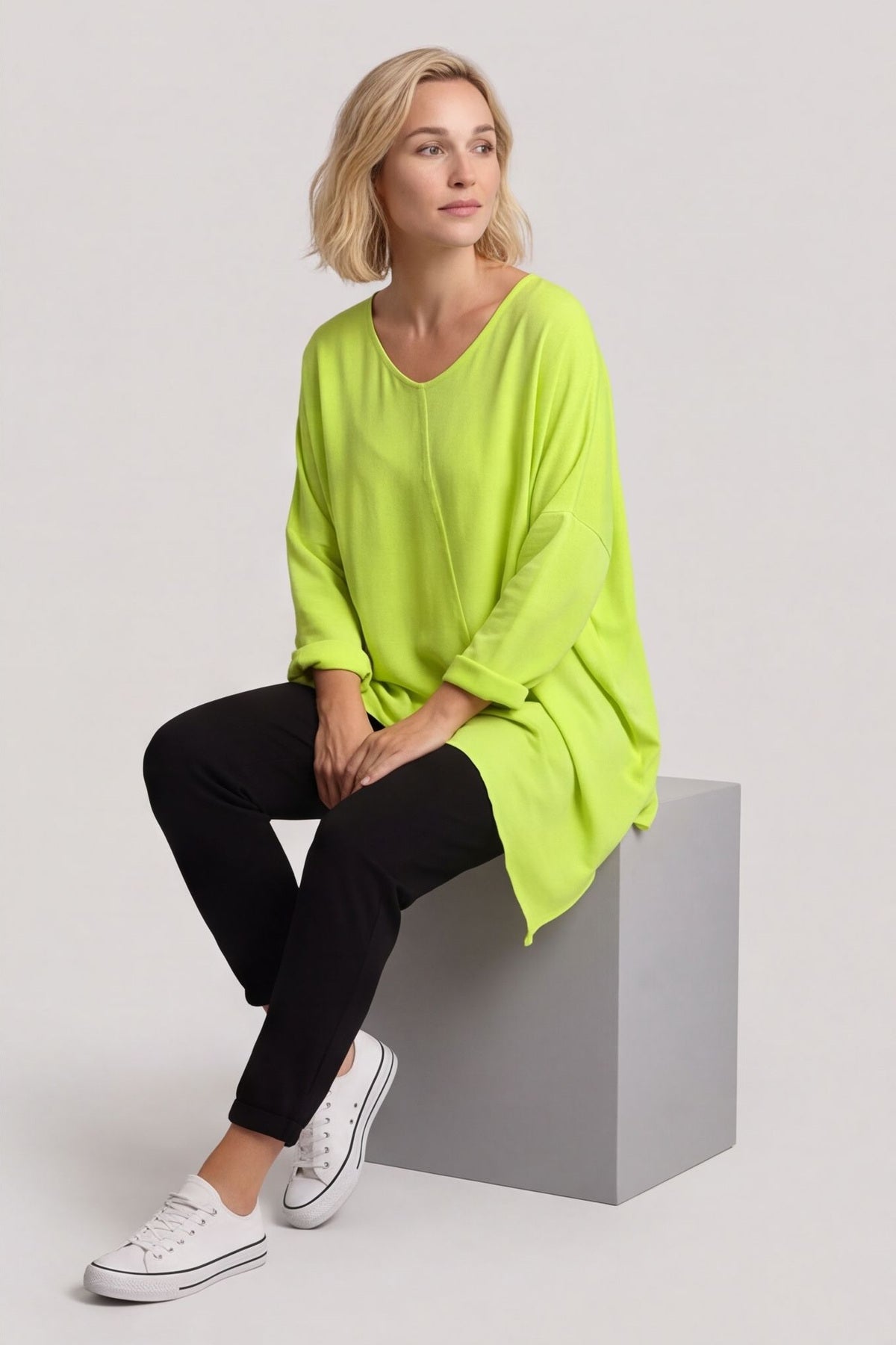 Jodie Dip Side Cotton Top Yellow – image 5 of 5