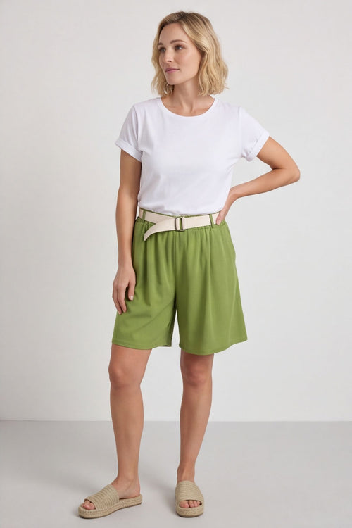 Samida Cotton Shorts Olive – image 6 of 6