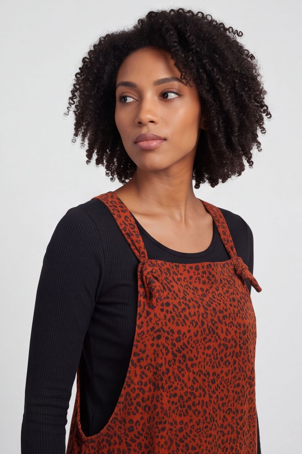Pabo Leopard Needlecord Dungarees Burnt Orange – image 6 of 6