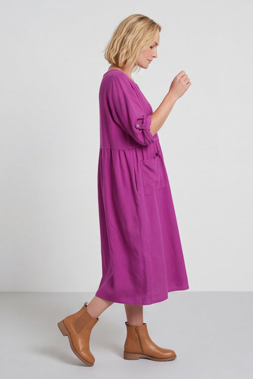Etta Needlecord Dress Berry – image 5 of 5